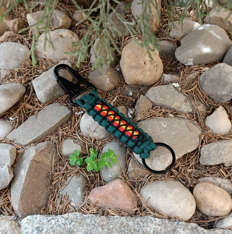 Llavero de paracord con mosqueton España Guardia Civil