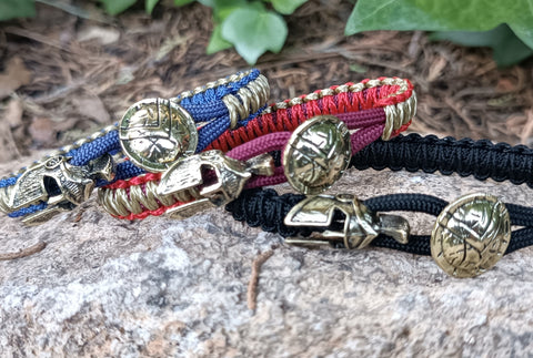 Pulsera ESPARTANO paracord azul Temístocles