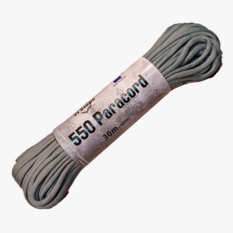 Paracord 550 tipo III  100% nylon color GRIS