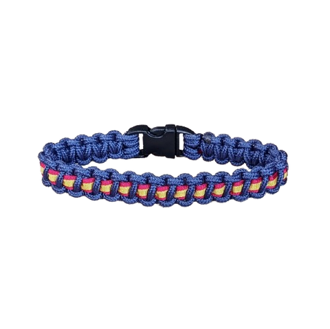 Pulsera paracord España Cobra MINI Azul Marino