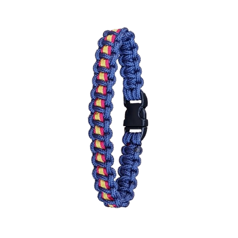 Pulsera paracord España Cobra MINI Azul Marino