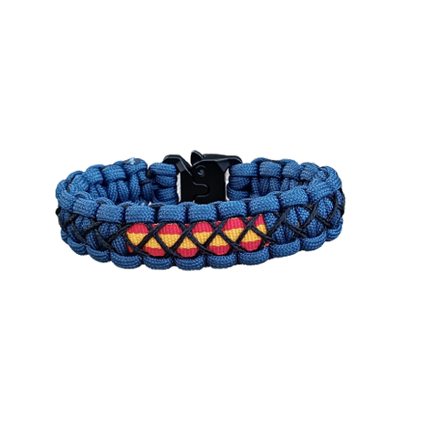 Pulsera Cobra TRENZADA Azul marino - Negro