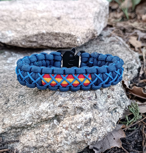 Pulsera Cobra TRENZADA Azul marino - Azul