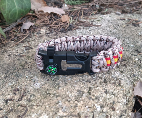 Pulsera Supervivencia España 5 en 1 Árido